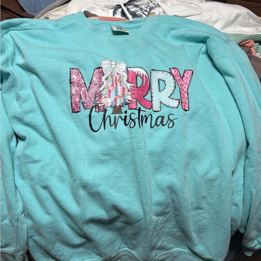 Comfort Colors Aqua Sweatshirt
